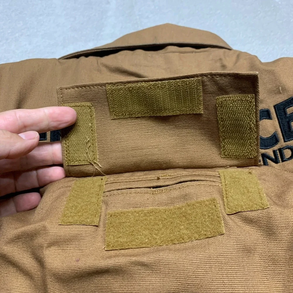 Carhartt FR Mens XL Flame Resistant Duck Chore Coat Quilt Lined Pockets Distress